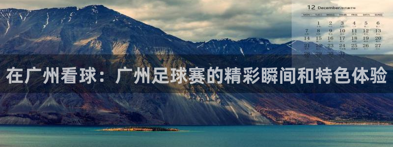  在广州看球：广州足球赛的精彩瞬间和特色体验